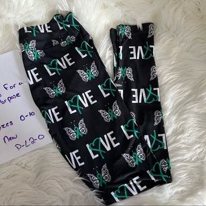 Green Ribbon Leggings